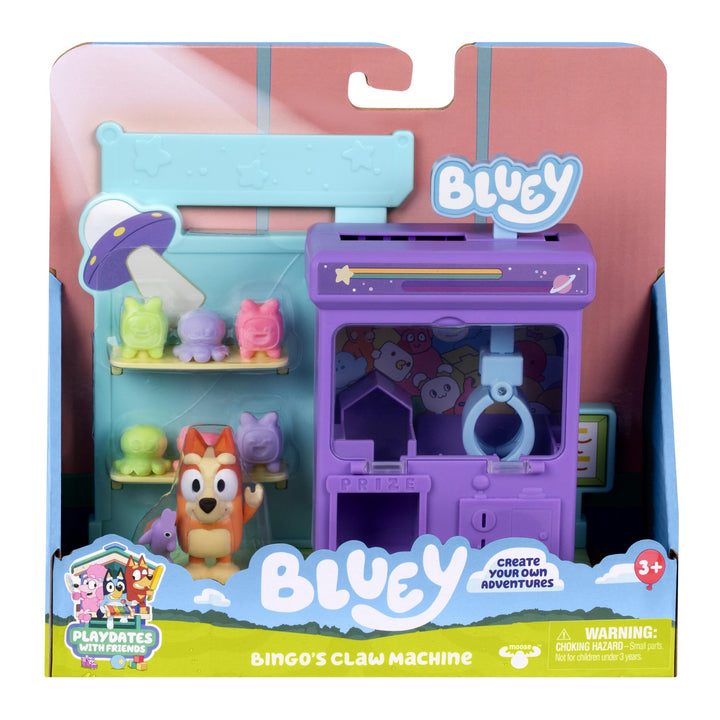 BlueY Mini-Spielset Bingos Greifautomat, enthält Bingo mit beweglichen Gelenken und Wellenreiter, ge