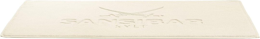 Sansibar Badvorleger Fein-Flor Badteppich Badematte 100% Baumwolle 50x80 cm (50 x 80 cm, Sand) 50 x