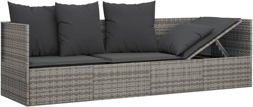 Tidyard Sonnenliege Gartenliege Gartensofa Gartenbett Relaxliege Freizeitliege Rattanliege Outdoor L