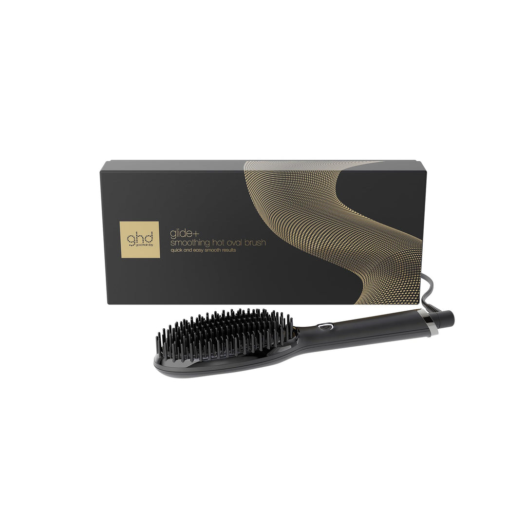 ghd glide+ Hot Brush: Haarglätter Bürste für trockenes Haar, elektrische Hot Brush für Sleek Styling