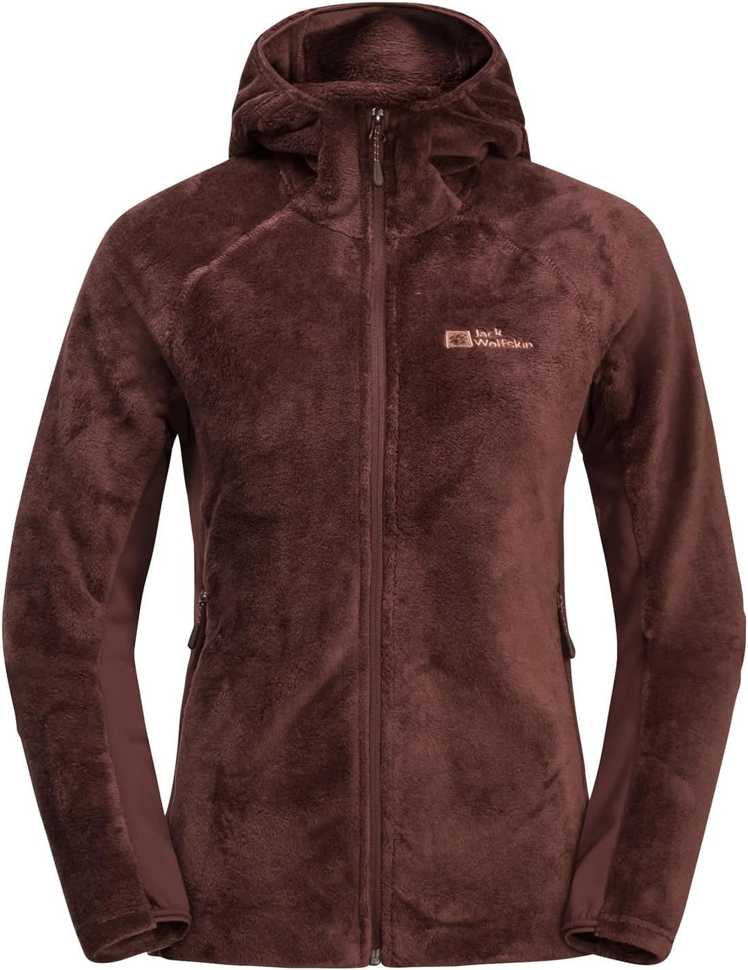 Jack Wolfskin Damen Rotwand Hooded Fz W Fleece-Jacke S Dark Maroon, S Dark Maroon