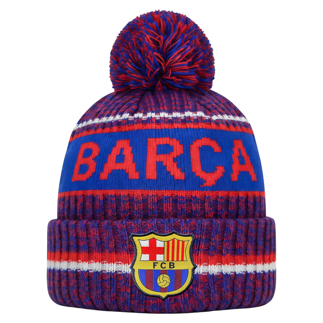 Icon Sports (ICOZ7) Herren Fc Barcelona Team Beanie, blau, Einheitsgrösse, Barcelona Blau Einheitsgr