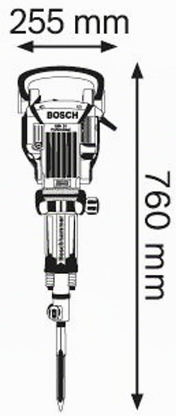 Bosch Professional Abbruchhammer GSH 16-30 mit 30 mm Werkzeugaufnahme (41 J Schlagenergie, inkl. Zus