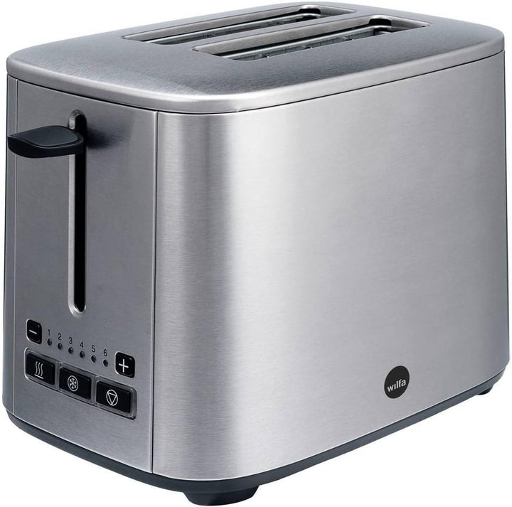 Wilfa CLASSIC Toaster - aus Edelstahl, verstellbare Hitzeeinstellungen mit Auftau-, Wiederaufheiz- u