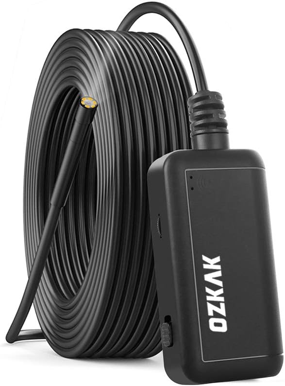 Endoskop WIFI Endoskopkamera mit licht Inspektionskamera Borescope HD 1920P 5,0 Megapixeln 5,5mm 5m