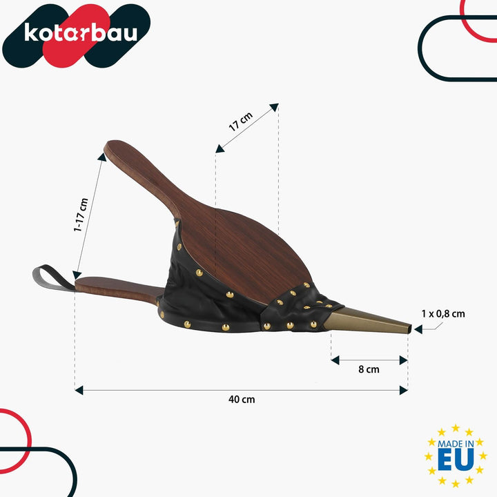 KOTARBAU® Blasebalg zum Entfachen von Gills und Feuer aus Holz und Kunststoff Grillgebläse Handblase