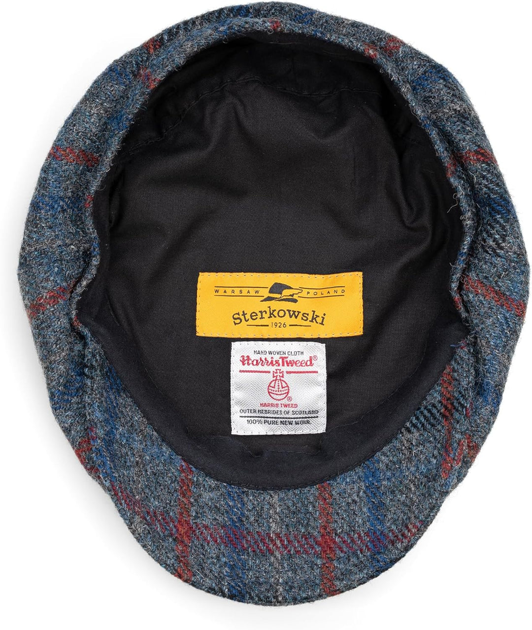 Sterkowski Shelby Mütze | Tweed Schiebermütze für Herren | Warm Elegant 100% Wolle Zeitungsjunge Kap