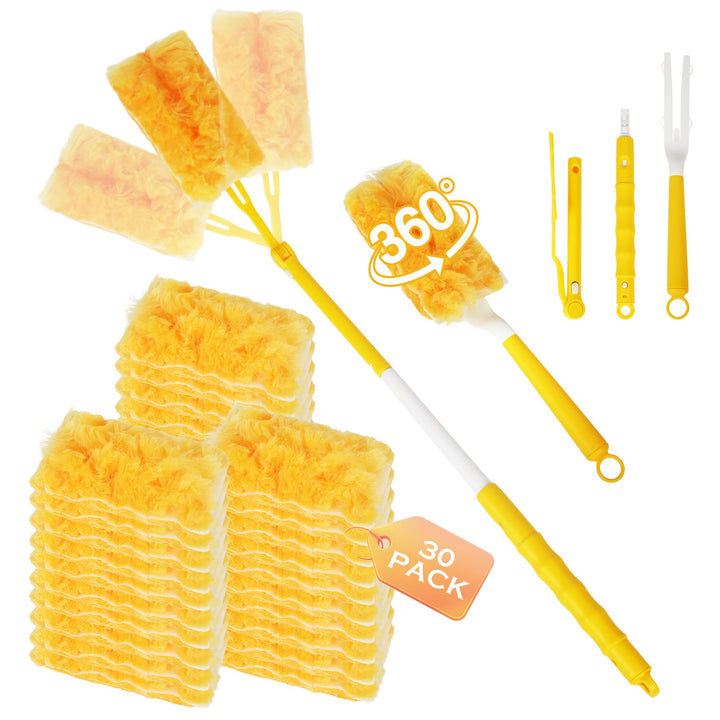 32 Stück für Swiffer Duster Staubmagnet Nachfüllpack Set, 360° für Swiffer staubmagnet nachfüllpack,