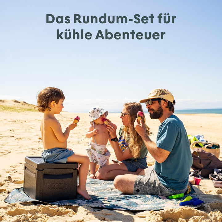 BOXIO - COOL: Kühlbox für Camping ohne Strom - Perfekte Kühltruhe mit unterschiedlichen Temperaturzo