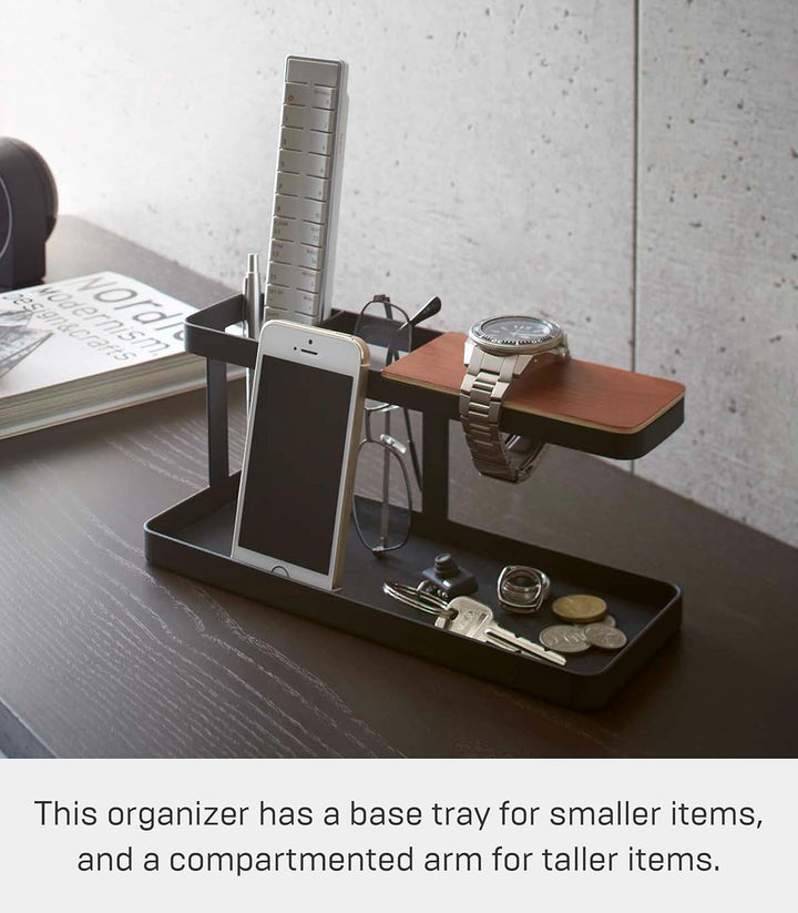 Yamazaki Tower Tisch-Organaizer, Stahl, Schwarz, One Size, Schwarz