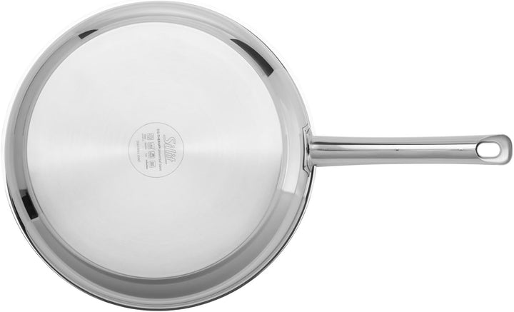 Silit Calabria Bratpfanne Induktion 28 cm, Edelstahl beschichtet, Edelstahlgriff, backofenfest, für