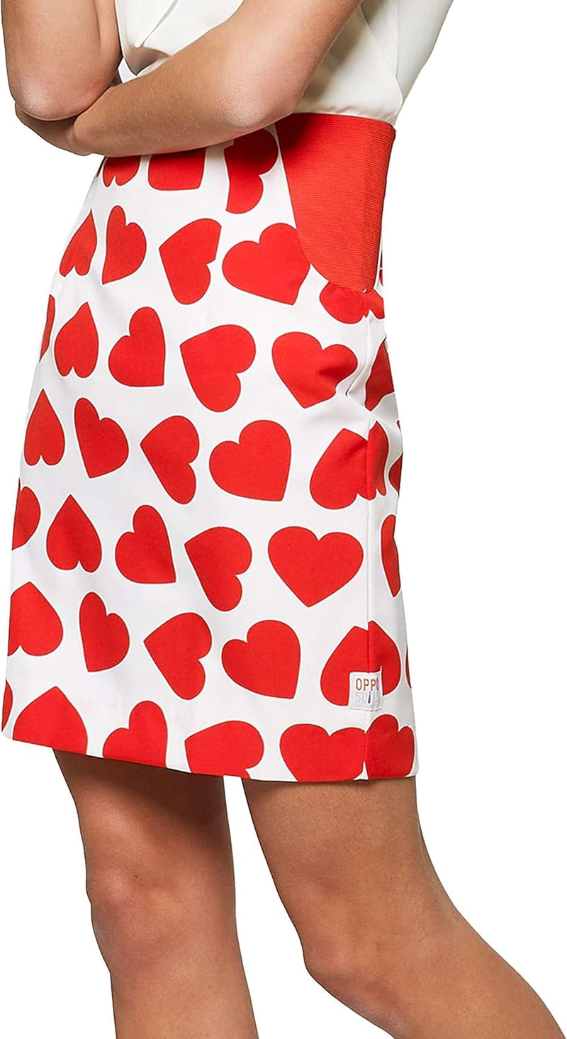 OppoSuits - Verrückter Anzug mit lustigen Prints für Damen - Komplettes Set: Jacke und Rock 32-34 Qu