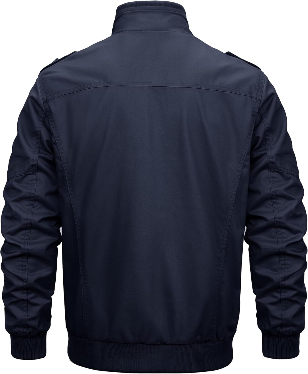 MAGCOMSEN Winterjacke Herren Warm Gefüttert Fleecejacke Cargo Casual Übergangsjacke Baumwolle Army J