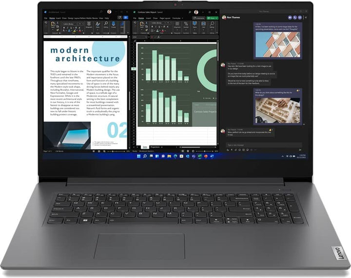 Lenovo i7 (17,3 Zoll IPS FullHD) Notebook (Intel® Core™ i7 1355U, 10 Kerne, 5.00 GHz, 24 GB DDR4, 10