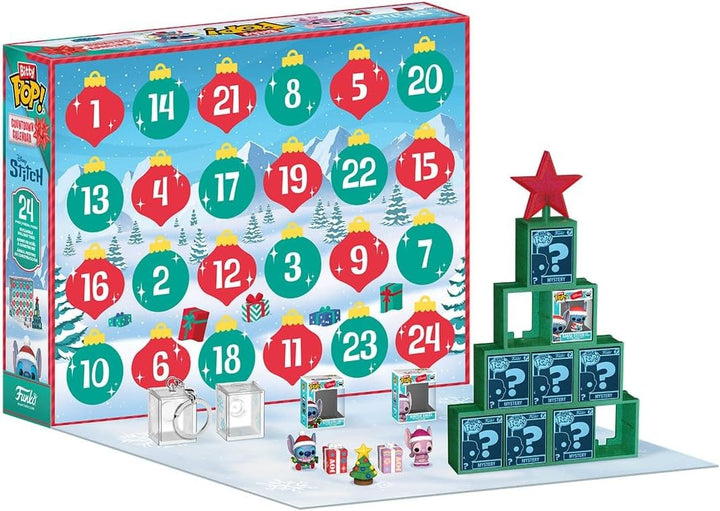 Funko Bitty Pop! Countdown Calendar: Stitch Holiday - Lilo and Stitch- Adventskalender - 24 Tage der