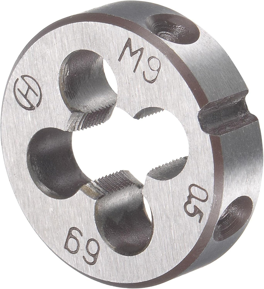 sourcing map Gewindebohrer Schneideisen Set M9 x 0,5mm, Gewindeschneider Schneideisen Set mit Legier