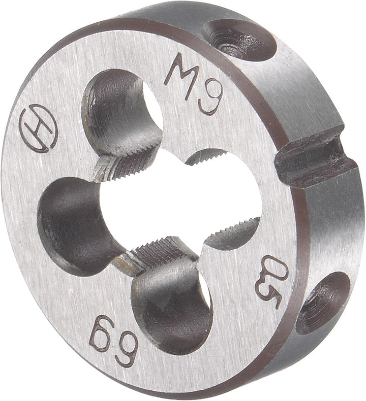 sourcing map Gewindebohrer Schneideisen Set M9 x 0,5mm, Gewindeschneider Schneideisen Set mit Legier