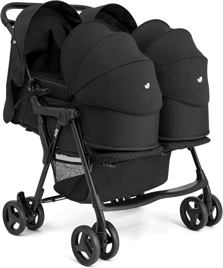 Joie Softtragetasche – Leichte Babytragetasche mit Flacher Liegeposition, Abnehmbarer Sonnenblende &