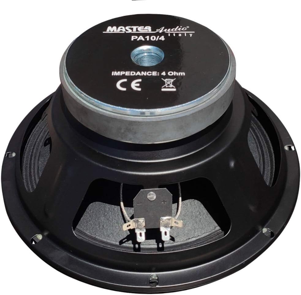 1 WOOFER MASTER AUDIO PA10/4 Lautsprecher 25,00 cm 250 mm 10" 300 watt rms und 600 watt max mit impe