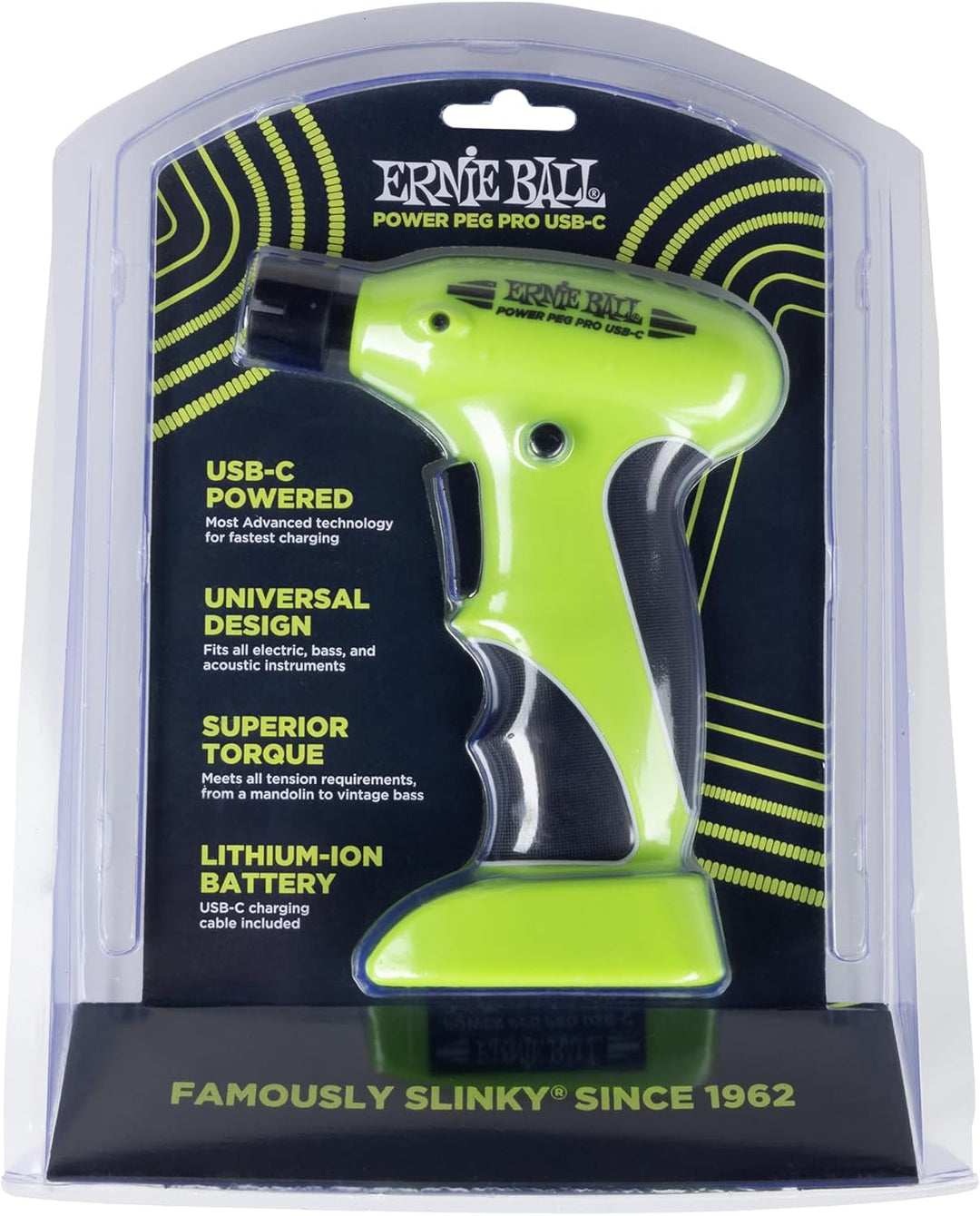 Ernie Ball Power Peg Pro USB-C Gitarrensaitenwickler, Power Peg Pro USB-C