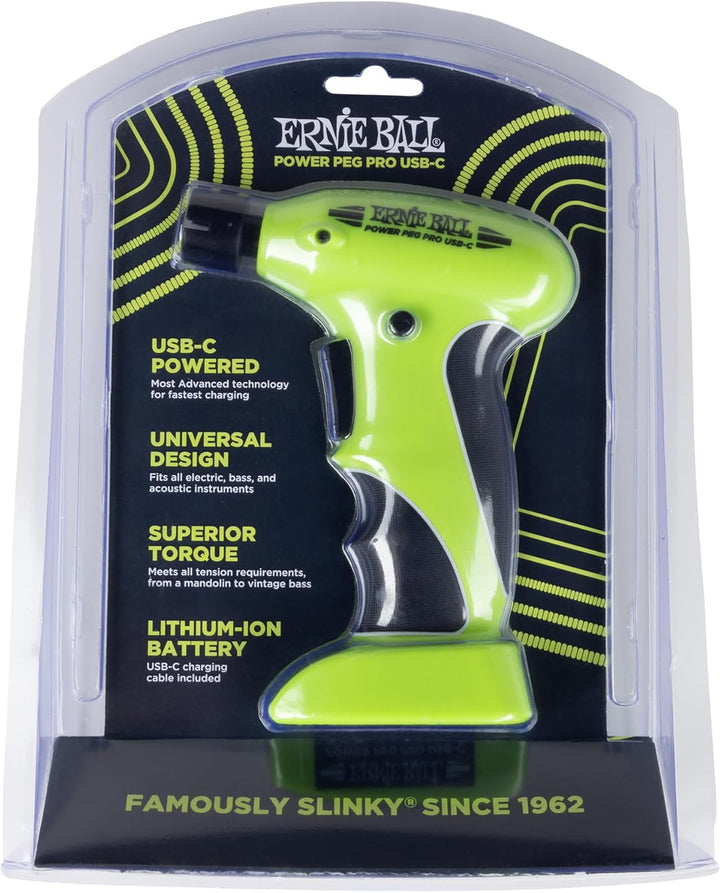 Ernie Ball Power Peg Pro USB-C Gitarrensaitenwickler, Power Peg Pro USB-C