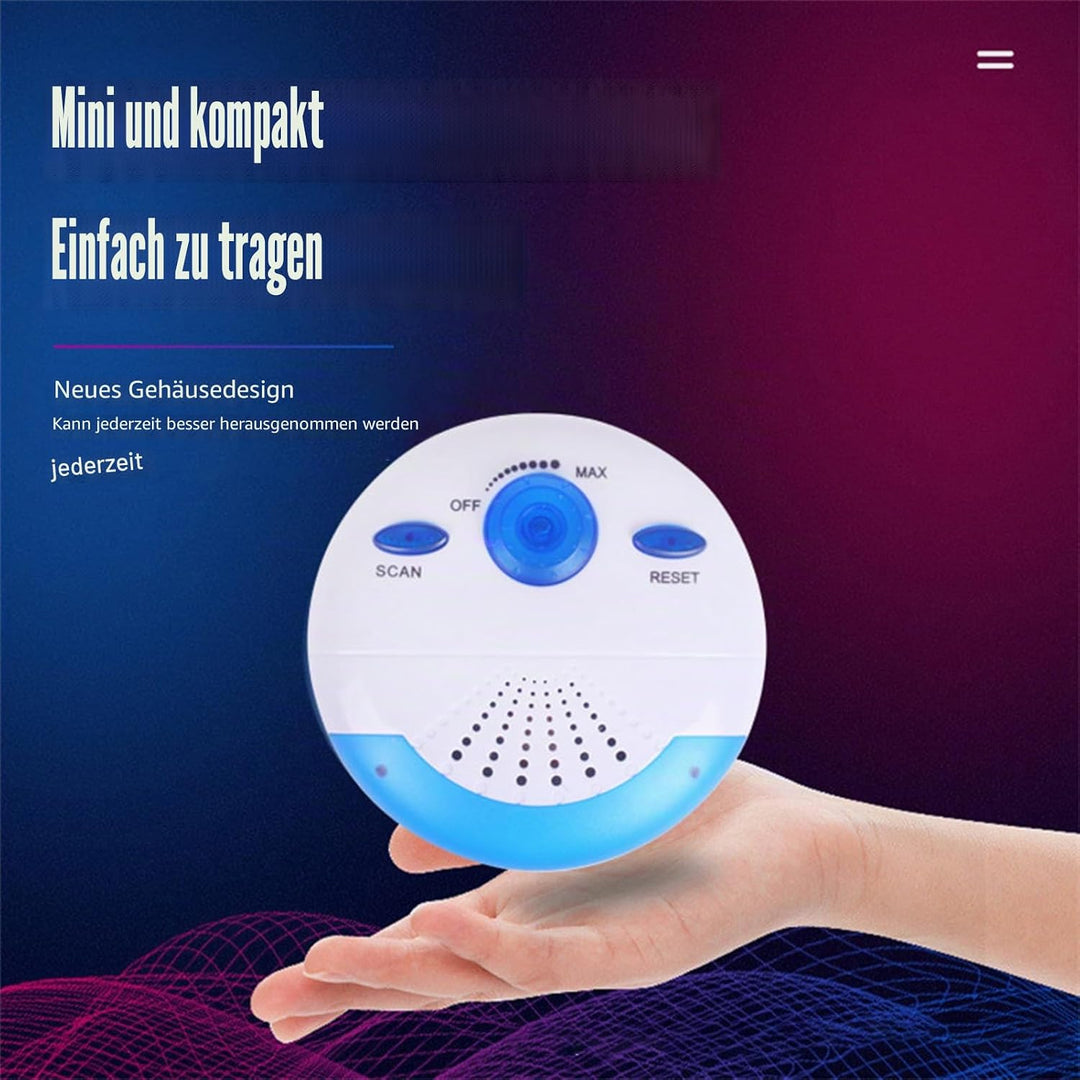 Wasserdichter IPX7 Lautsprecher, Tragbarer Duschlautsprecher mit 360°-Surround Sound, Duschradio Lau