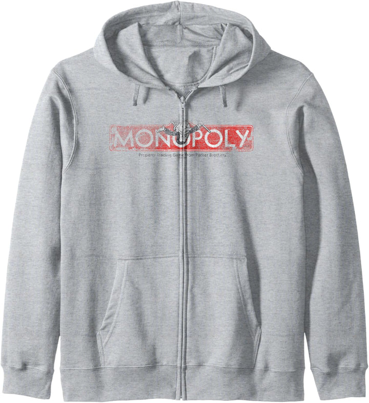 Monopoly Distressed Logo Kapuzenjacke