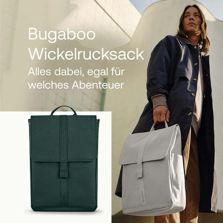 Bugaboo Wickelrucksack, Wasserabweisende Tasche aus nachhaltigem Material, Einfach zu reinigen, mit
