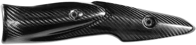 KSTE Motorrad Hitzeschild, Motorradauspuffanlage Carbon Fiber Hitzeschild Schalldämpferabdeckung Fit