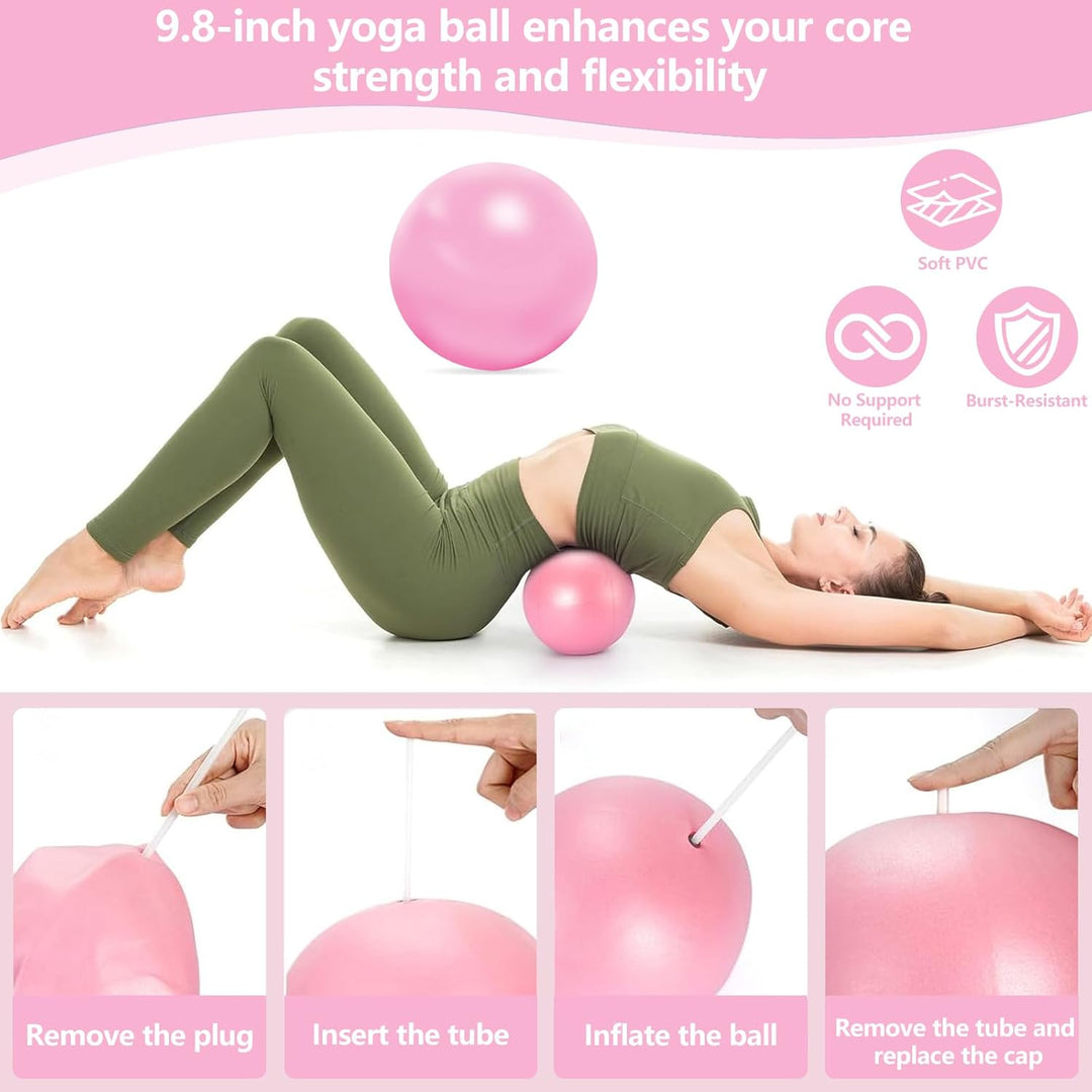 Pilates Ring Set,13 Pilates Ball Pilates Ring Zubehör, Pilates-Ring mit rutschfesten Griffen, ideal