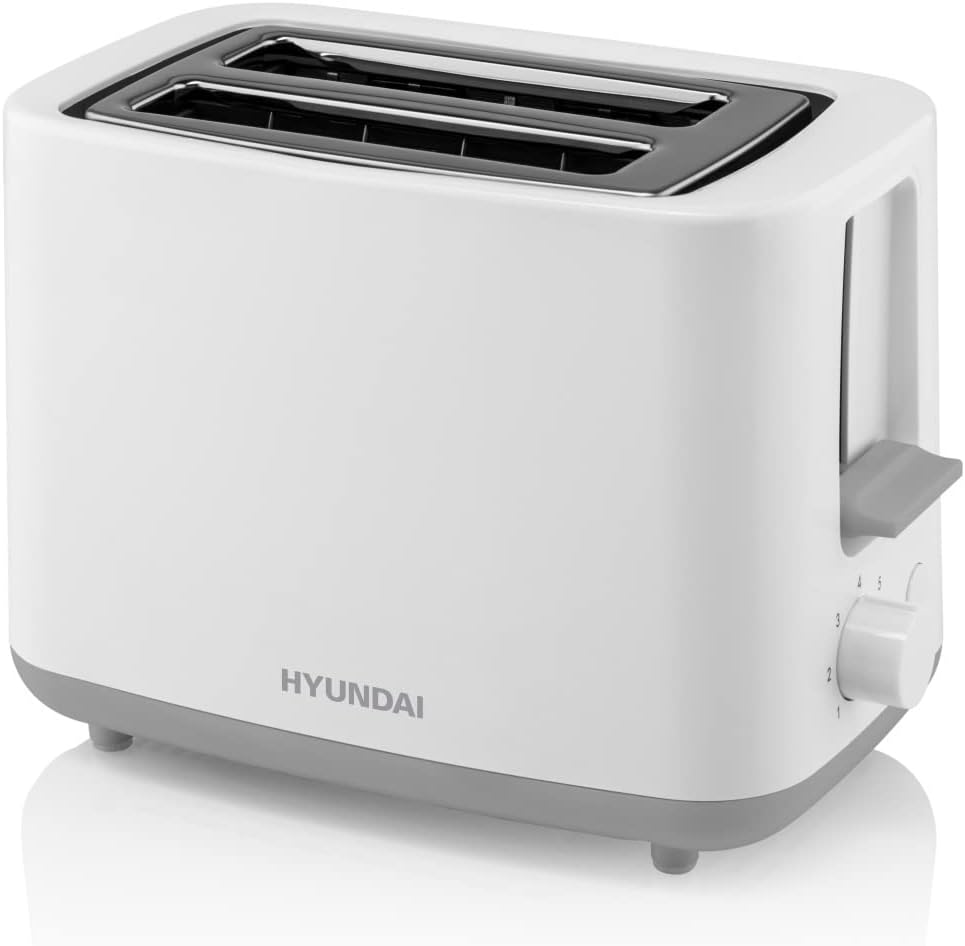HYUNDAI Toaster TO261 I 700 W I 2 Scheiben I 7 Stufen I Krümelschublade I Stopfunktion I Gleichmässi