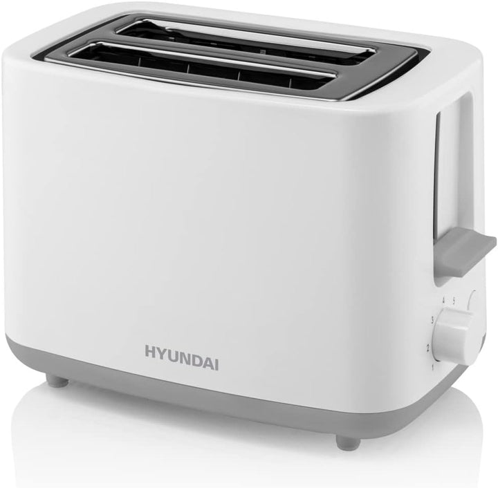 HYUNDAI Toaster TO261 I 700 W I 2 Scheiben I 7 Stufen I Krümelschublade I Stopfunktion I Gleichmässi