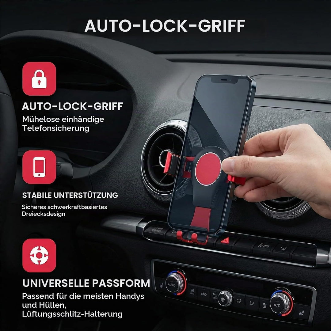 Handyhalterung Auto, Car Phone Holder, Holder Phone Mount Verstellbarer Blickwinkel, 360° Drehbar KF