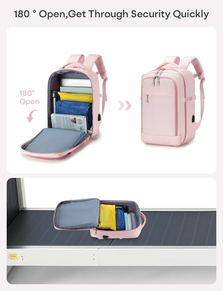 BAGZY 40x30x15cm Handgepäck Rucksack für British Airways jet2 Air France Reiserucksack Flugzeug 14 Z
