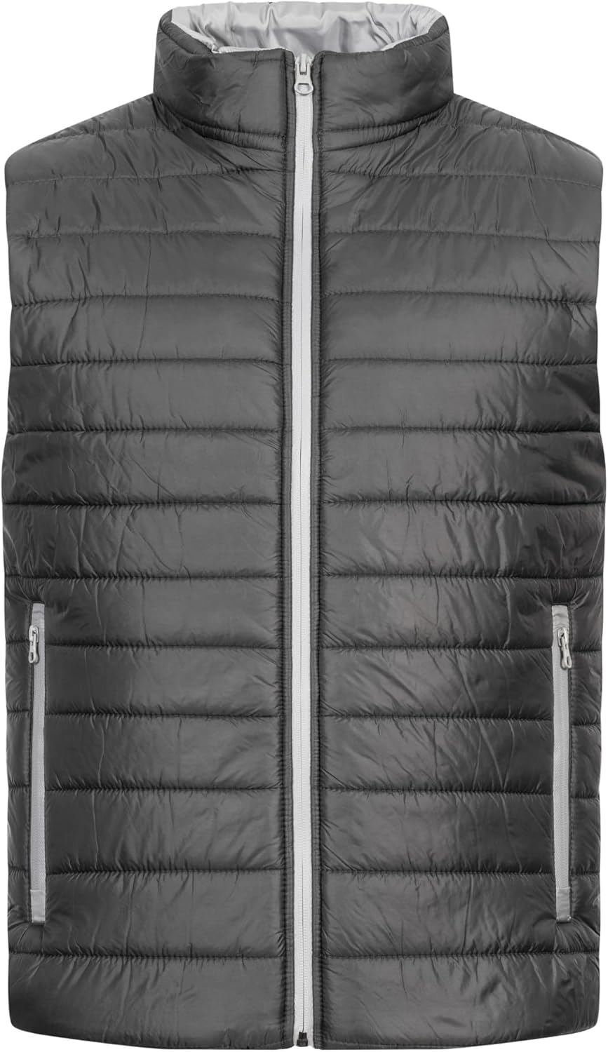 Rock Creek Herren Weste Steppweste H-350 S Dunkelgrau, S Dunkelgrau