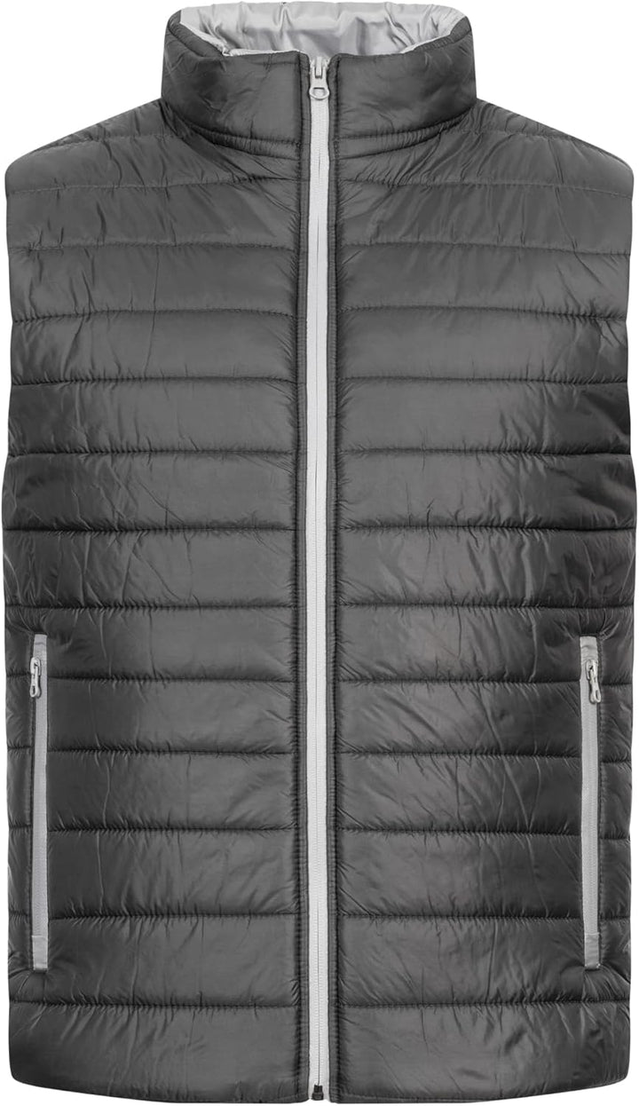Rock Creek Herren Weste Steppweste H-350 S Dunkelgrau, S Dunkelgrau