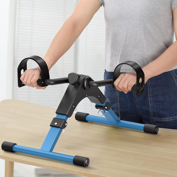 Mini Fahrrad Pedal Trainer für Arm- und Beintrainer Heimtrainer mit LCD-Monitor Büro, Büro