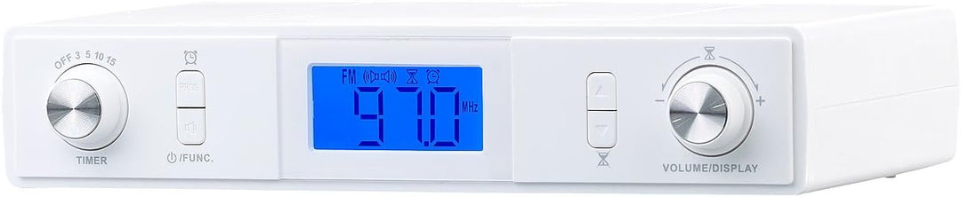 auvisio Küchenunterbauradio: Stereo-FM-Küchen-Unterbauradio mit Bluetooth, Timer, Wecker, LCD, PLL (