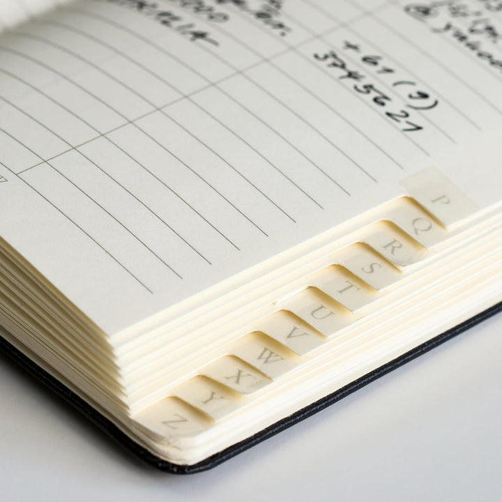LEUCHTTURM1917 316927 Adressbuch Pocket (A6), Hardcover, Schwarz, Pocket (A6)