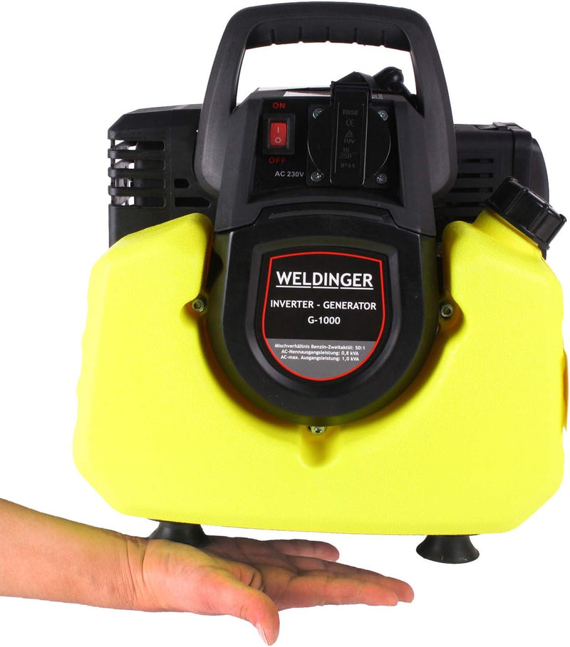 WELDINGER G1000 Generator im Taschenformat 8,5 kg 2-Takt 1000 W