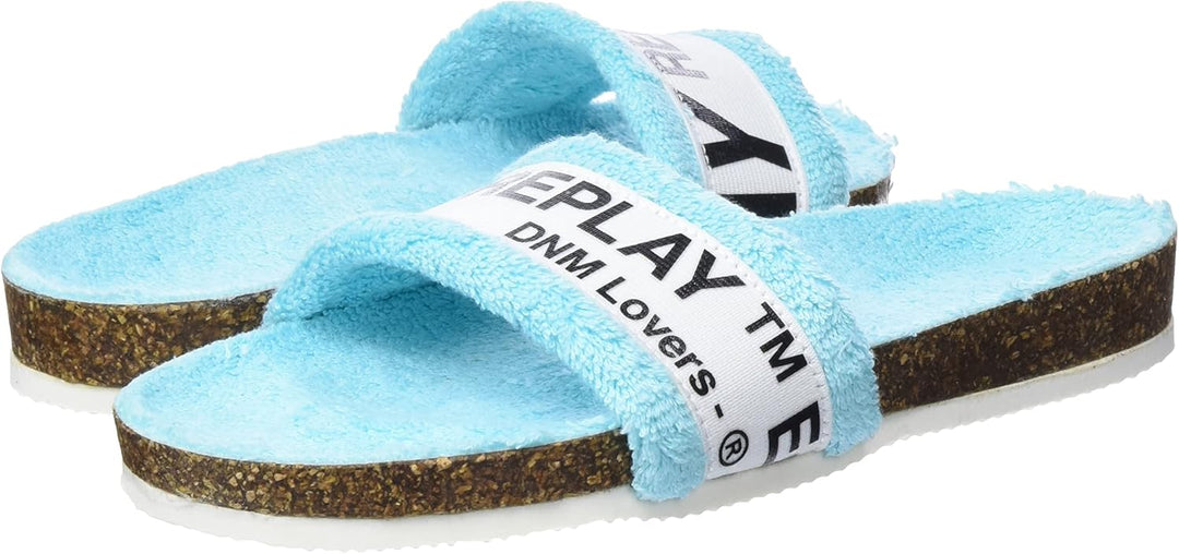 Replay Mädchen Italy-Birky Mesh Hausschuh 34 EU 1448 Turquoise, 34 EU 1448 Turquoise