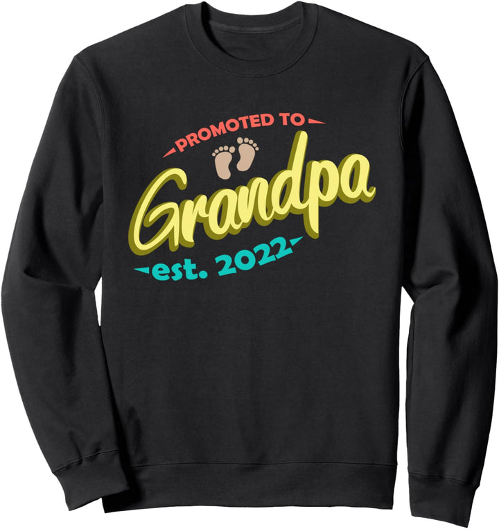 Opa 2022, Grossvater werden Geschenk, Befördert zum Opi, Mann Sweatshirt