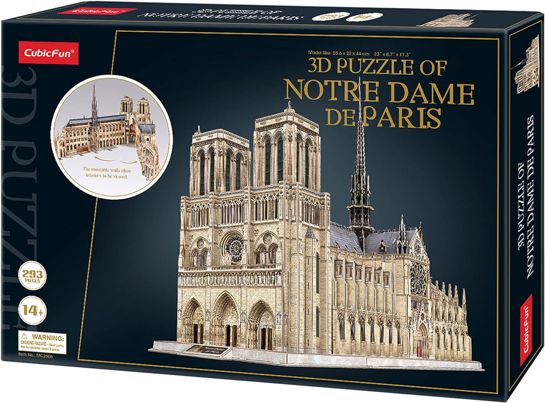 Modellbau Erwachsene - Kathedrale Notre Dame XL | Bausatz Erwachsene | Modelbau 293 Teile | Bausätze