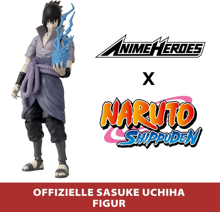 Anime Heroes – Naruto Shippuden – Anime Heroes Figur 17 cm – Sasuke Uchiwa – 36902, Sasuke