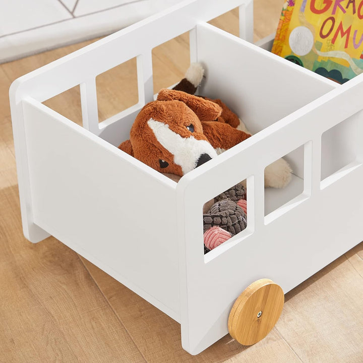 SoBuy KMB41-W Kinderregal Aufbewahrungsregal für Kinder Bücherständer Spielzeugregal Bücherregal Kin