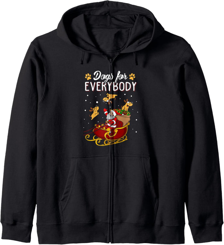 Dogs For Everybody Funny Ugly Christmas Dog Lover Kapuzenjacke