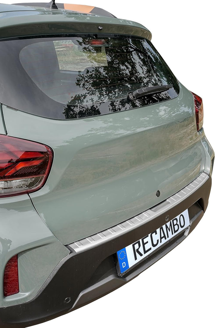 Ladekantenschutz Edelstahl MATT kompatibel für Dacia Spring | BJ ab 2022> | premium Qualität von REC