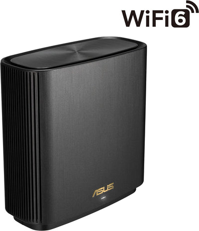 ASUS ZenWiFi XT9 AX7800 1er Pack Schwarz (Whole-Home Tri-Band AI Mesh WiFi 6 Router, 2.5G Port, Abde