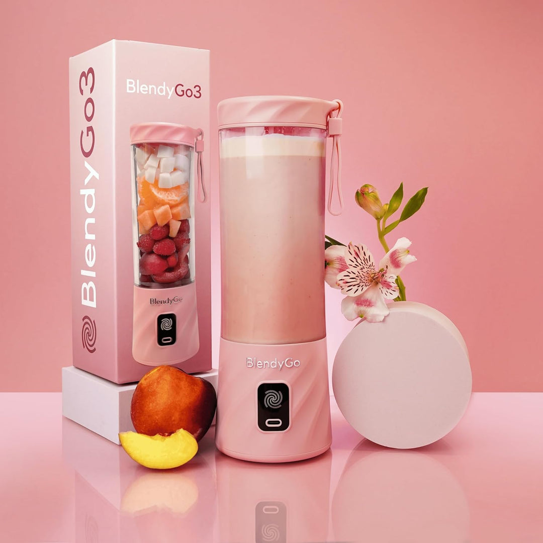 BlendyGo 3 Tragbarer Mixer, Blender, Mini Standmixer, 550 ml, Smoothie maker, Mixer smoothie maker t