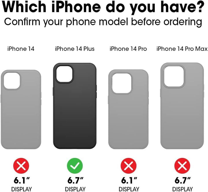 OtterBox Symmetry Hülle für iPhone 14 Plus, sturzsicher, schützende dünne Hülle, 3X antimikrobieller